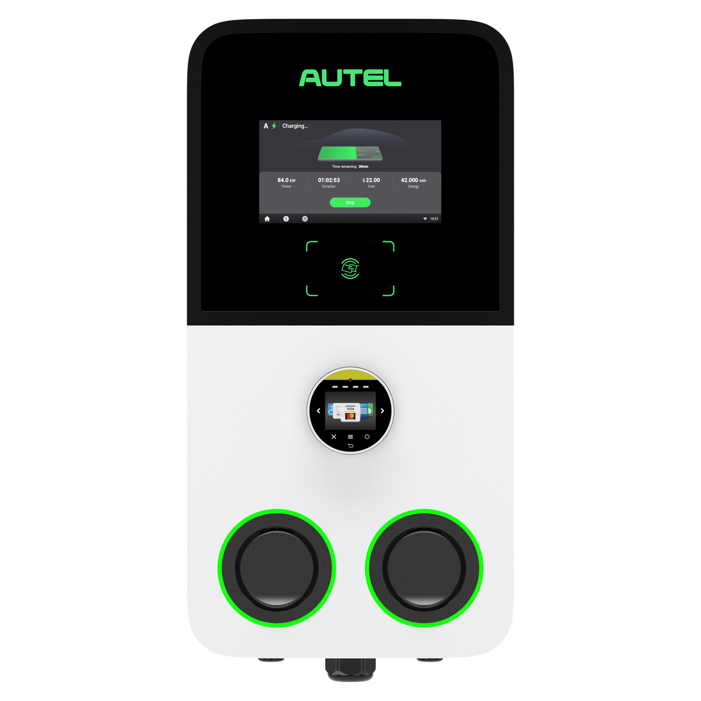 Autel AC MaxiCharger Ultra, charging up to 2x 22kW - #Blulinc#