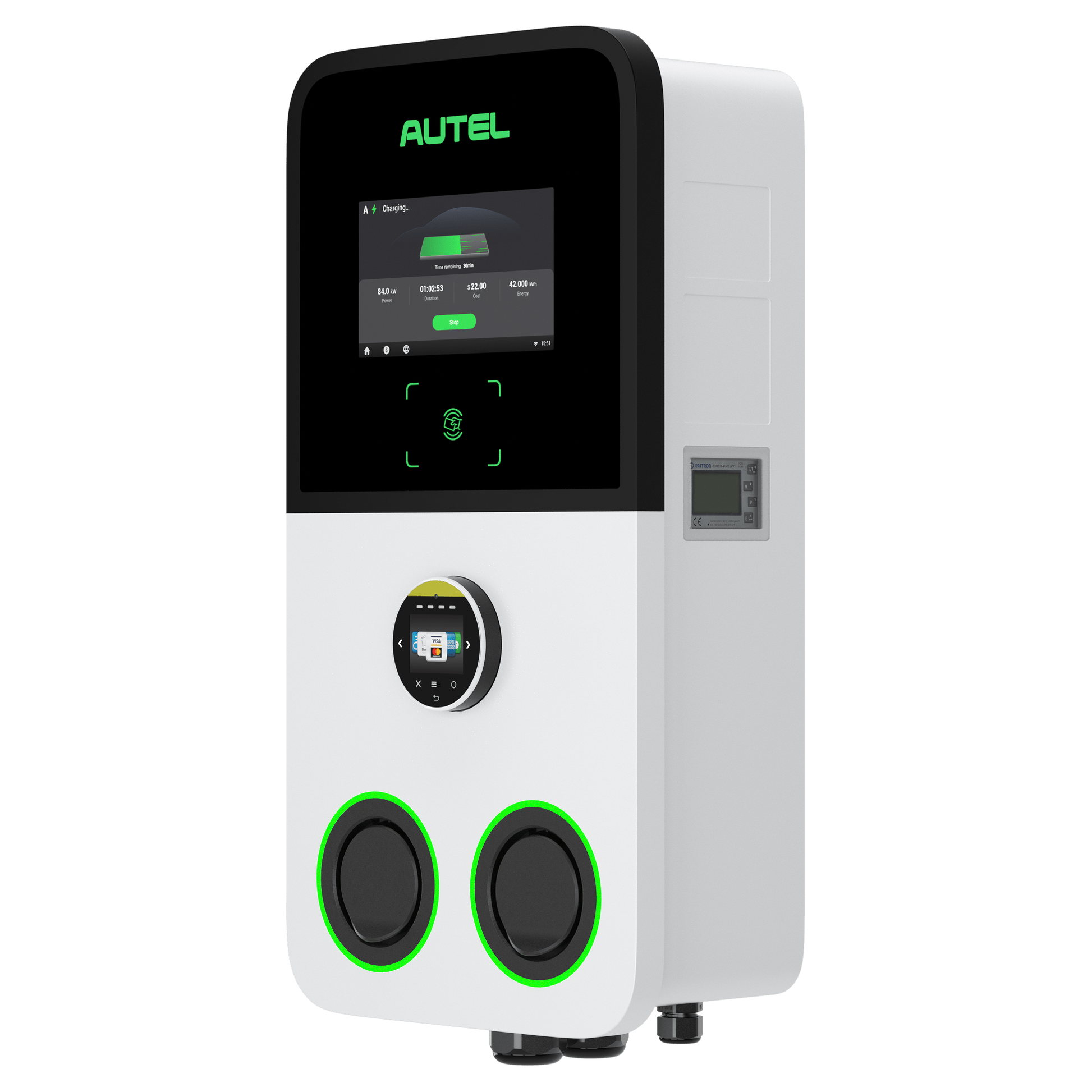 Autel AC MaxiCharger Ultra, charging up to 2x 22kW - #Blulinc#