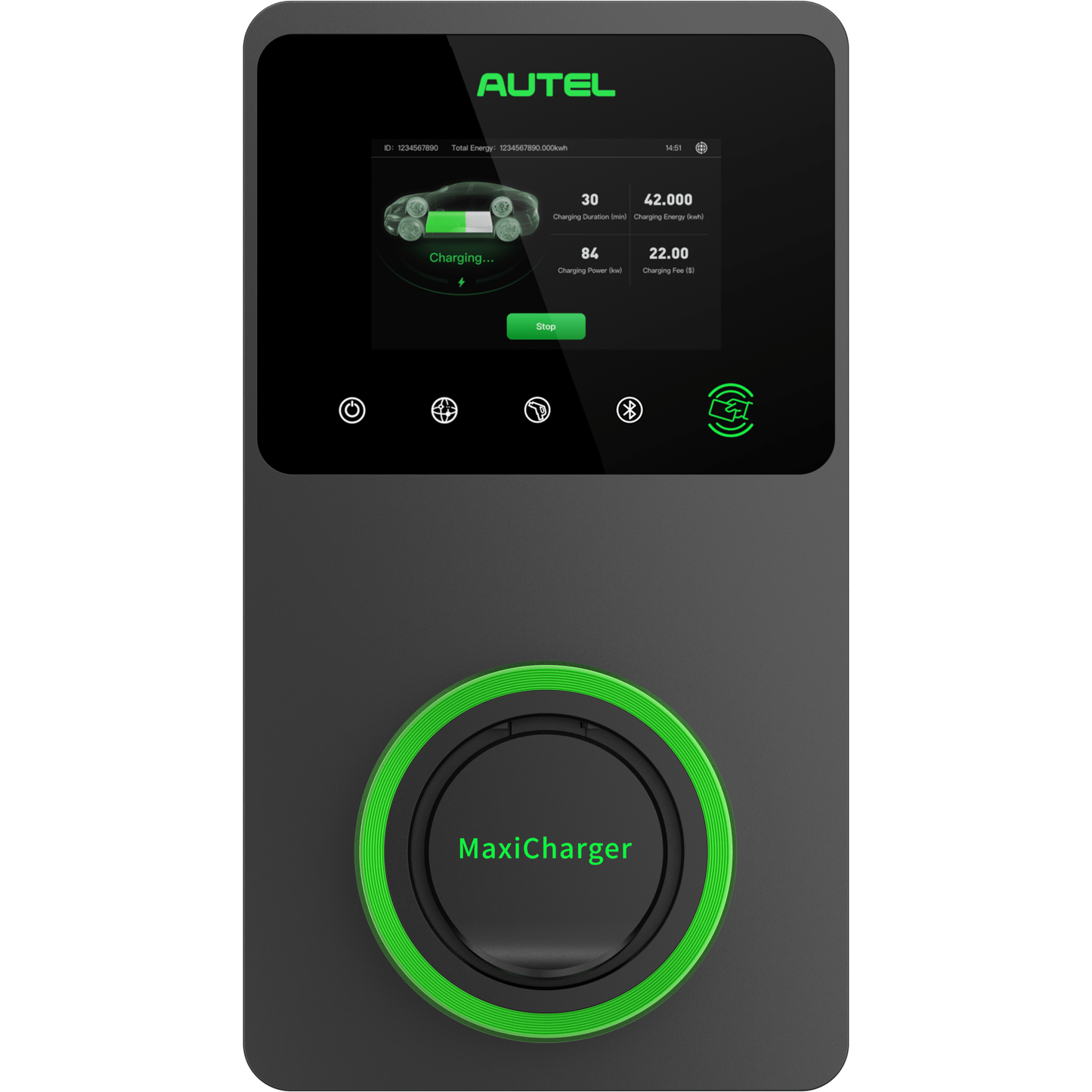 Autel AC MaxiCharger Wallbox, charging at 22kWh - #Blulinc#